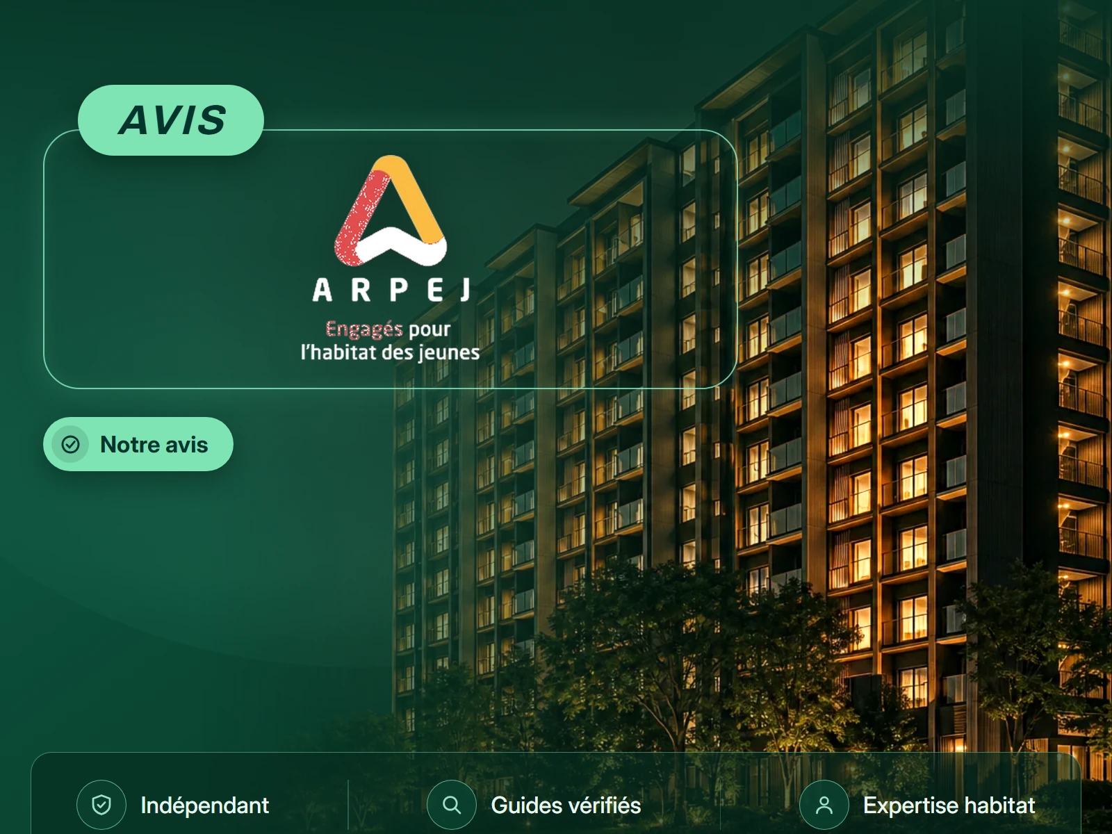 Cover de l'avis Arpej : résidences étudiantes associatives