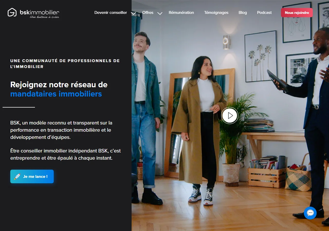 Devenir mandataire BSK Immobilier