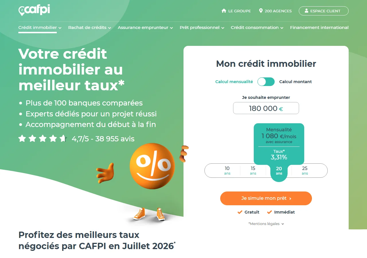 Le simulateur de crédit immobilier CAFPI en ligne
