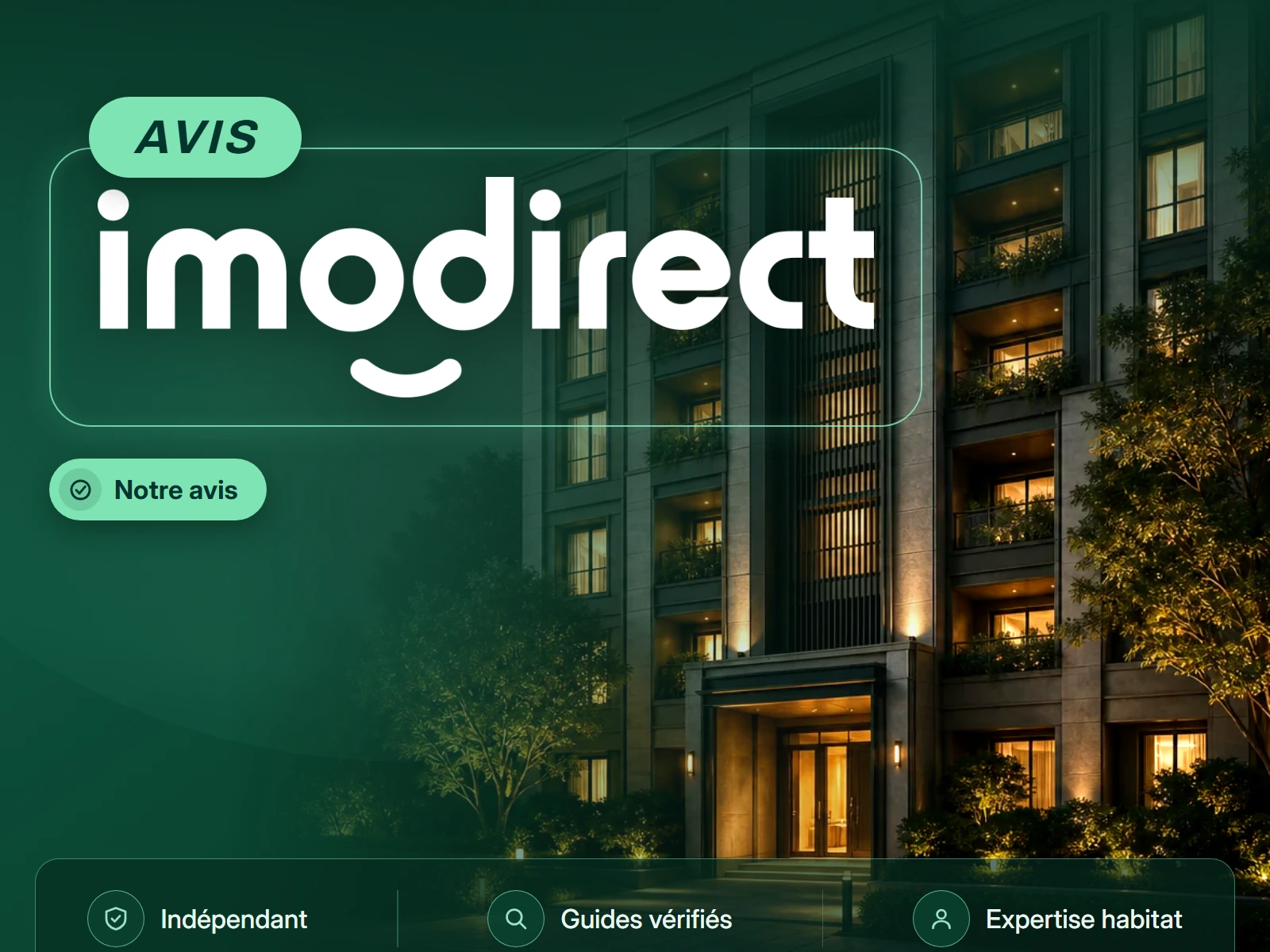 Cover de l'avis Imodirect : gestion locative en ligne au forfait