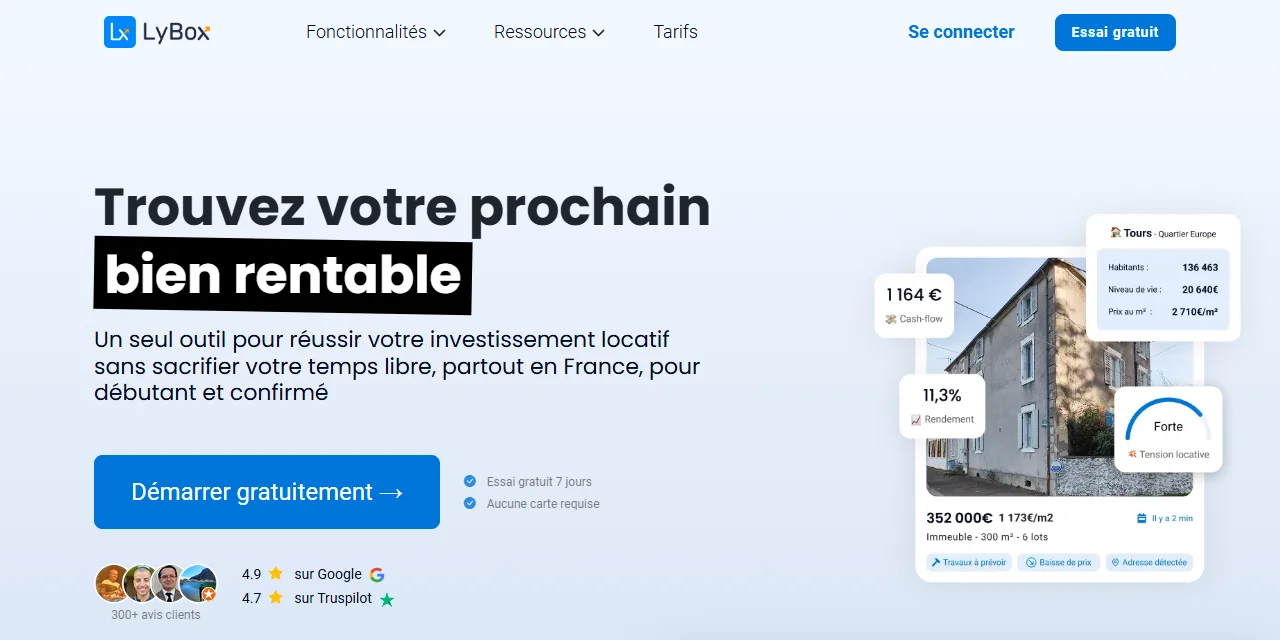 Le site LyBox : trouver des biens rentables