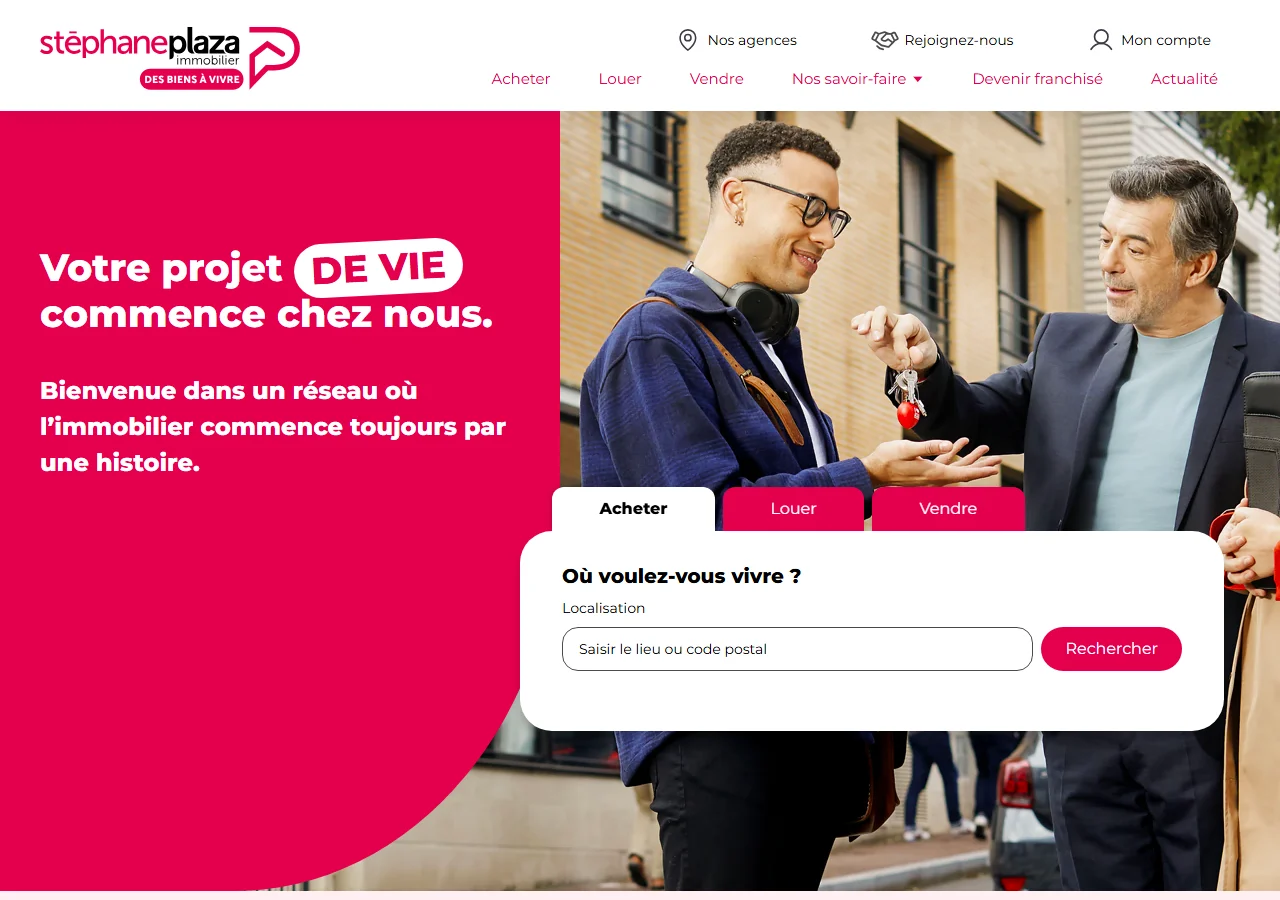 Le site Stéphane Plaza Immobilier