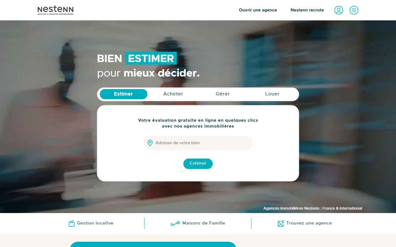 Page d'accueil du site Nestenn, capture d'août 2026