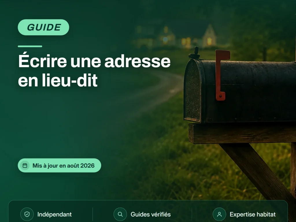 Écrire une adresse en lieu-dit