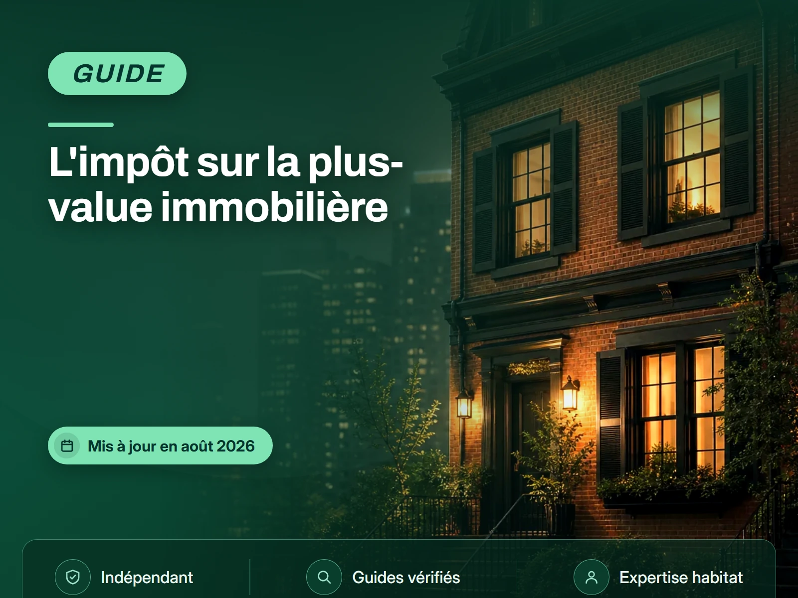 Plus-value immobilière : calcul de l'impôt, abattements et exonérations