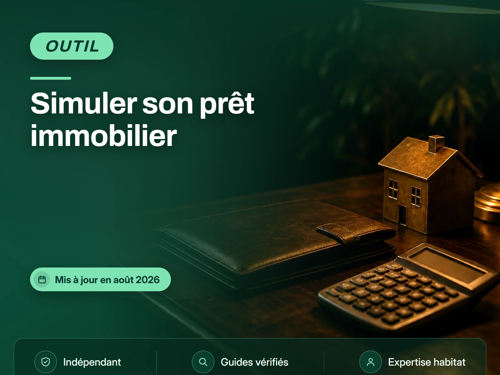Simulation de prêt immobilier et calcul de mensualité